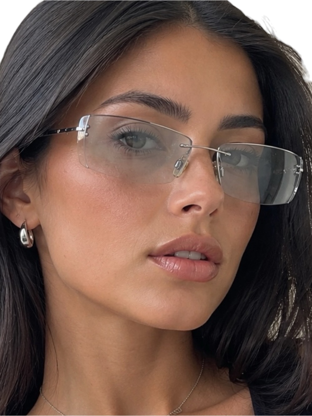 Vintage Giorgio Armani Rimless Sunglasses - 1578